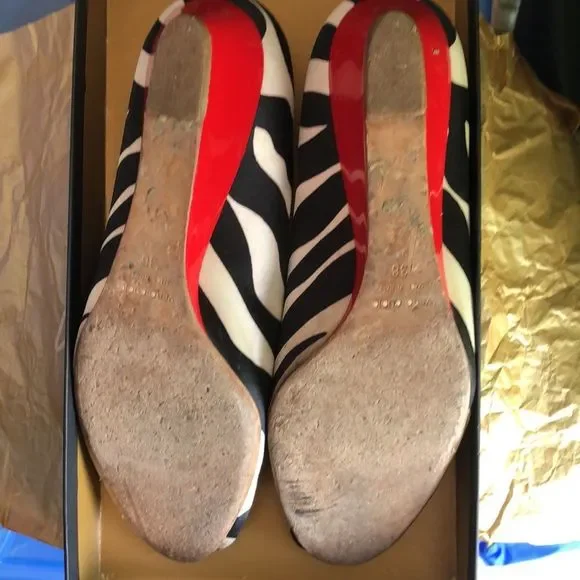 Zebra striped ladies mule - Picture 6 of 8